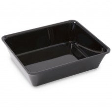 Black GN 1/2 80mm tray view 2 - deep butchers display tray