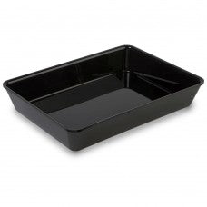 Wide black tray 380x280x60mm view 2 - butchers display tray