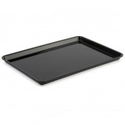 Wide black tray 420x280x20mm view 1 - shallow butchers display tray