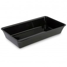 Black GN 3/4 80mm tray view 2 - deep butchers display tray