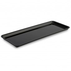 Black GN 2/5 display tray 530x200x20mm view 1 - butchers counter tray