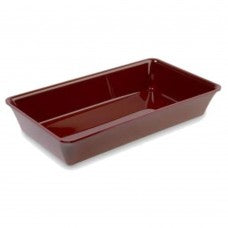Burgundy GN 3/4 80mm tray view 2 - butchers display tray