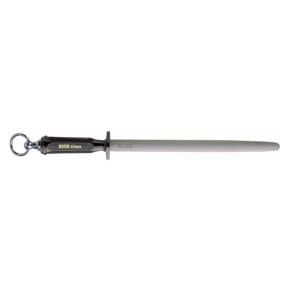 F Dick Dickoron Titan oval sharpening steel - butchers professional knife steel