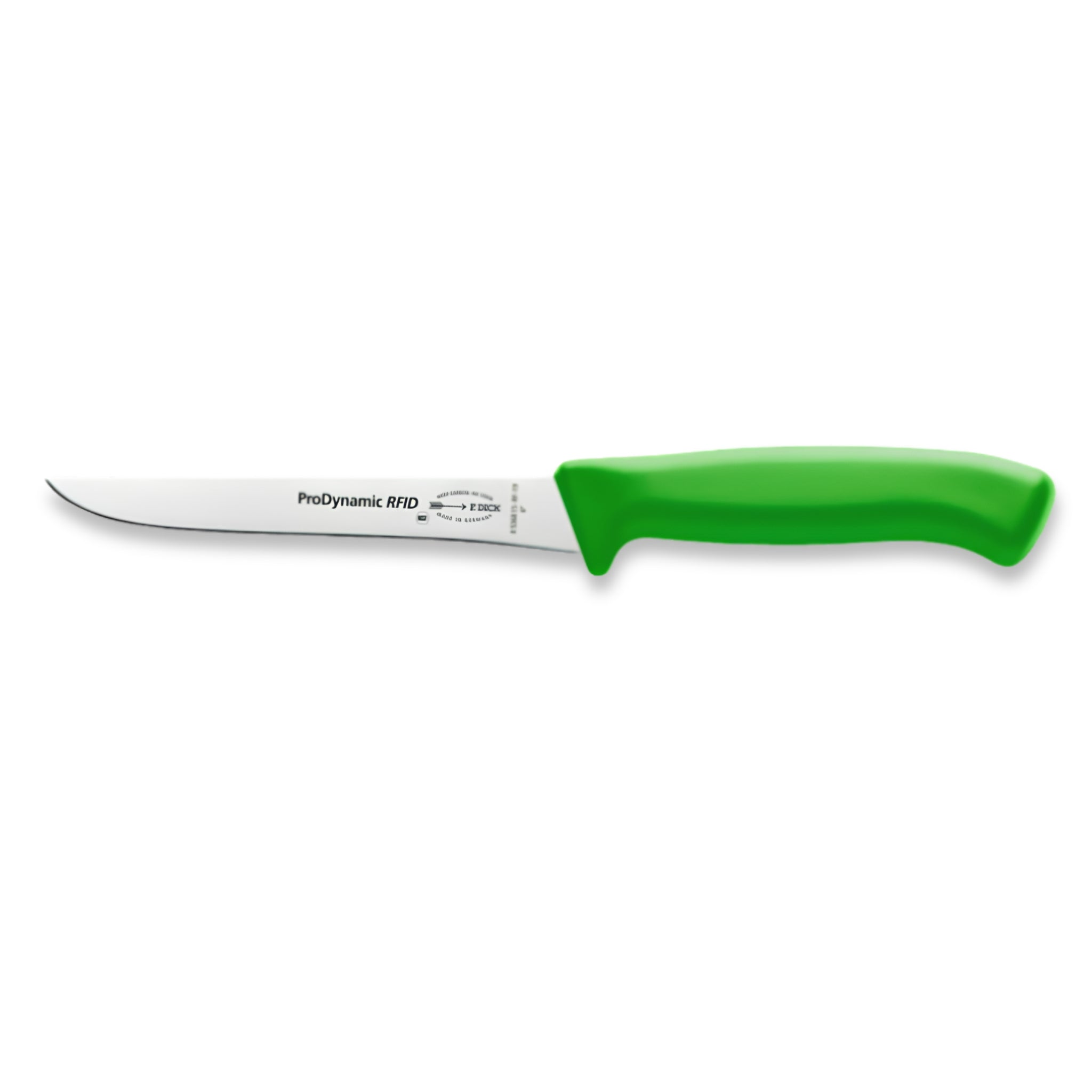 F Dick 15cm Pro Dynamic Boning Knife Green Handle - Professional Butcher Boning Knife