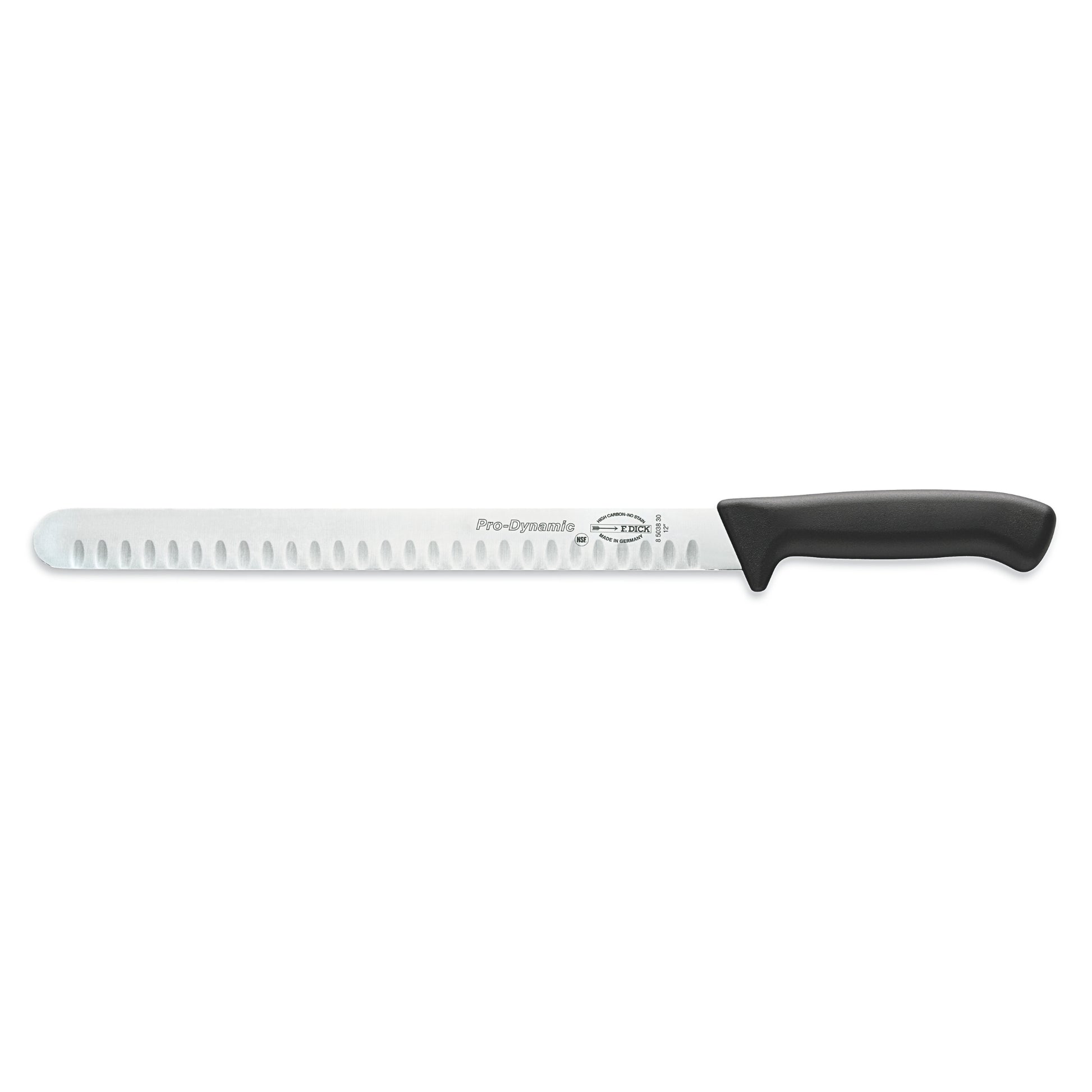 F Dick 30cm slicer black handle - butchers professional slicing knife