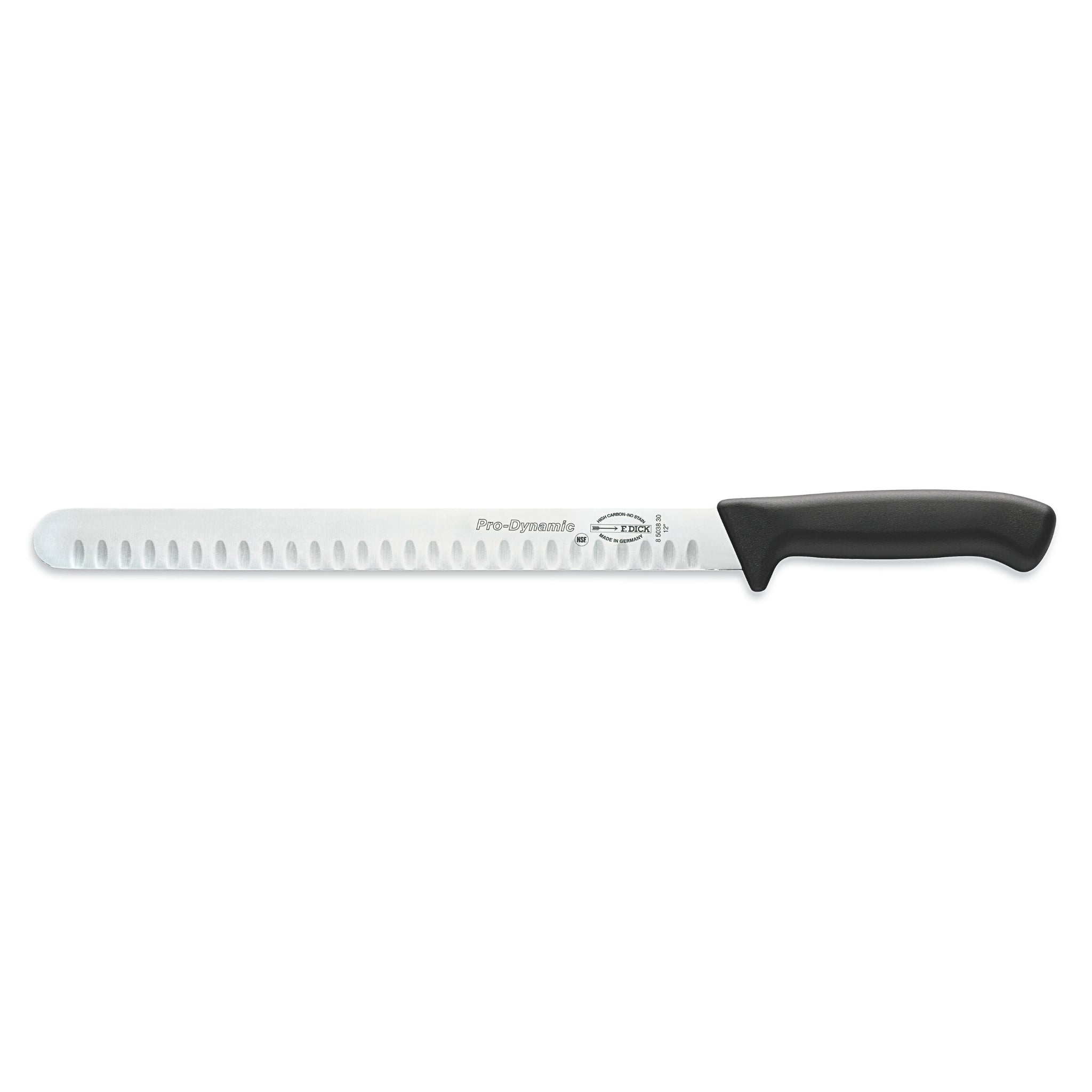 F Dick 30cm slicer black handle - butchers professional slicing knife