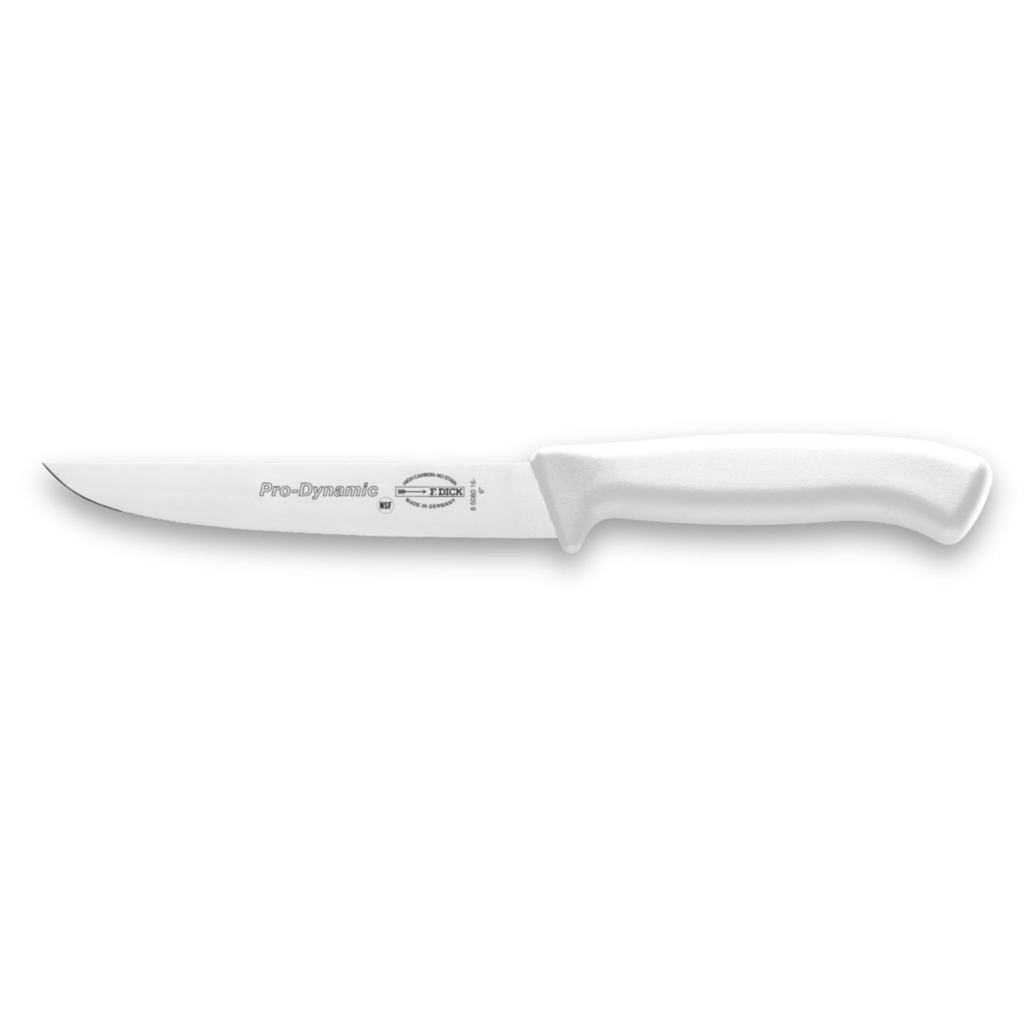 F Dick 16cm Pro Dynamic kitchen knife white handle - butchers chefs knife