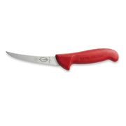 F Dick 13cm curved boning knife red handle - colour coded butchers knife