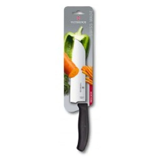 Victorinox 7 Inch Santoku Knife Blister Pack - Professional Chef Kitchen Knife