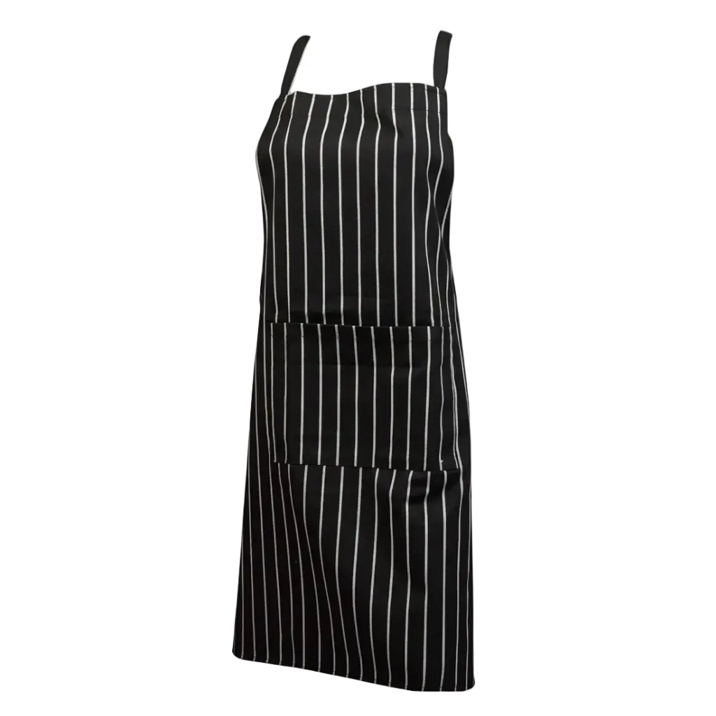 Polycotton check apron view 4 - durable butchers workwear apron