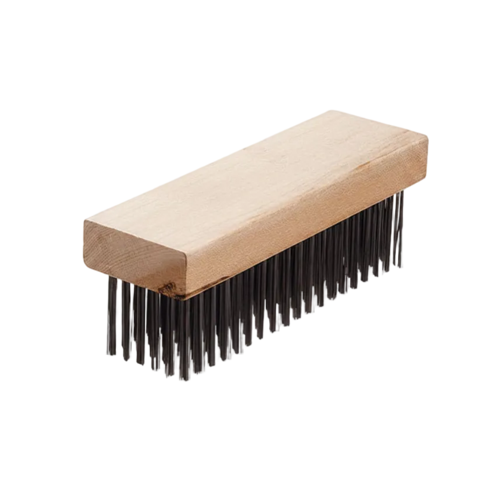 Wooden Butcher Block Brush - Traditional Hardwood Cleaning Brush for Chopping Block