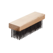 Wooden Butcher Block Brush - Traditional Hardwood Cleaning Brush for Chopping Block