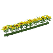 Yellow Sunflower Garnish Refill 250mm 12 Pack - Butcher Shop Display Presentation Garnish