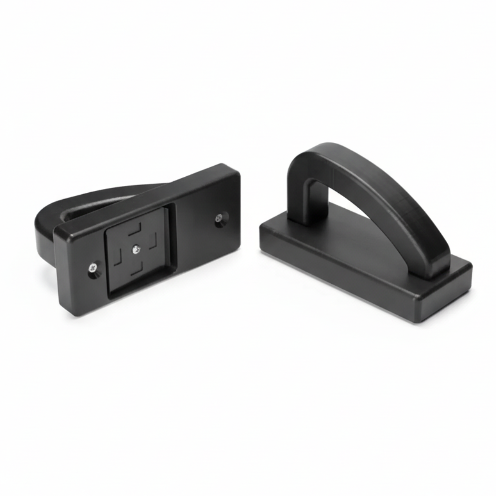 Black polytop scraper - butchers cutting board cleaning tool
