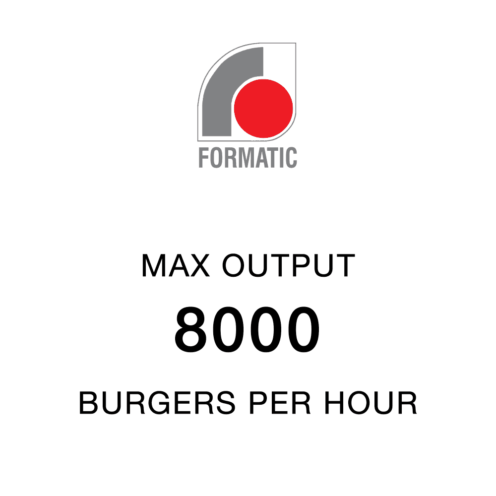 FORMATIC C4000/180 Burger Machine Side View - Professional Butcher Burger Forming Machine