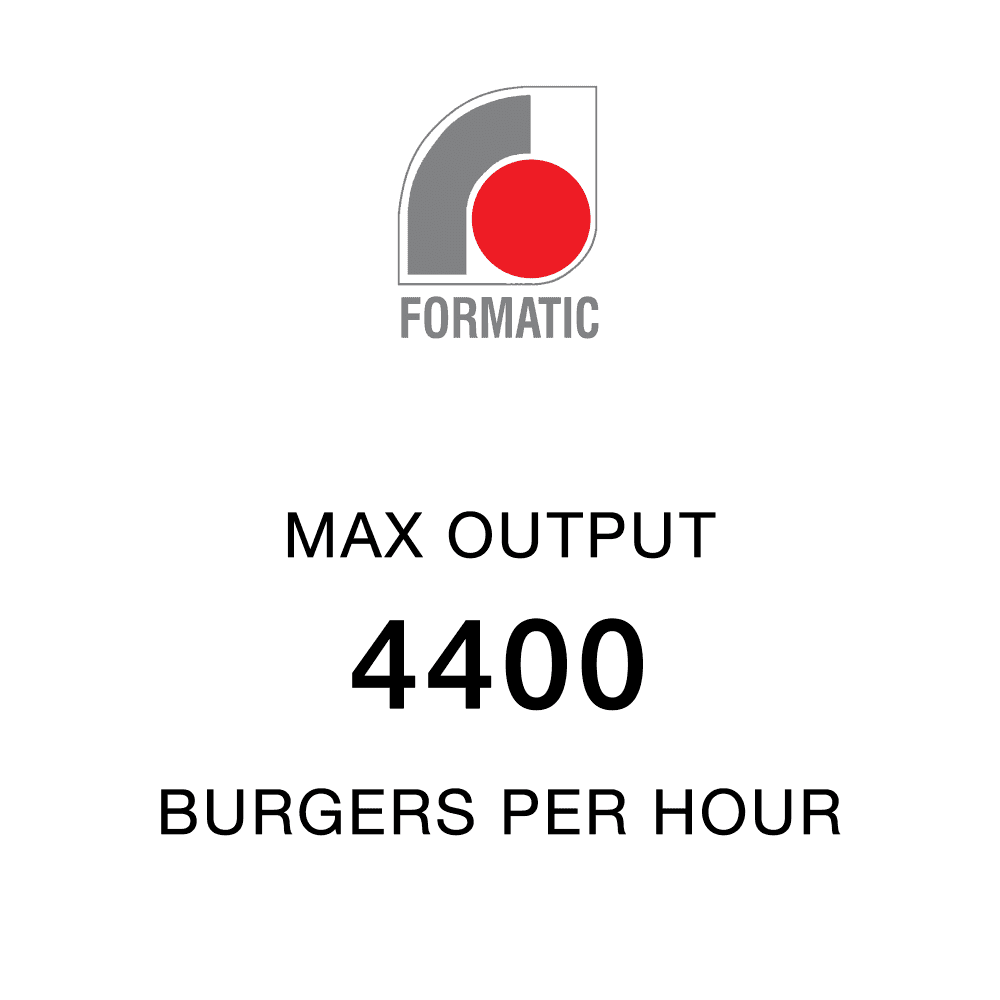 FORMATIC R2200/180 Burger Machine Side View - Professional Butcher Burger Former