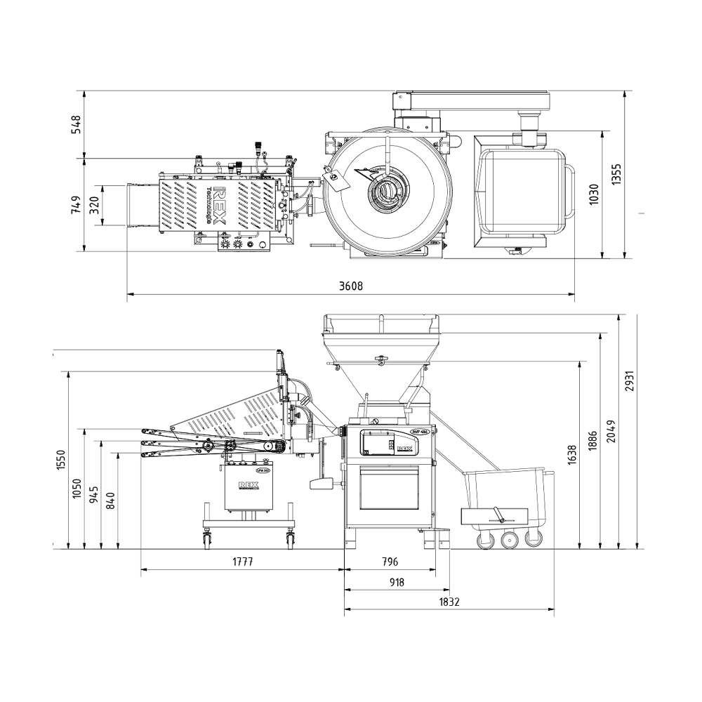 REX UFM300-5 Burger Machine Specifications - Commercial Burger Forming Equipment