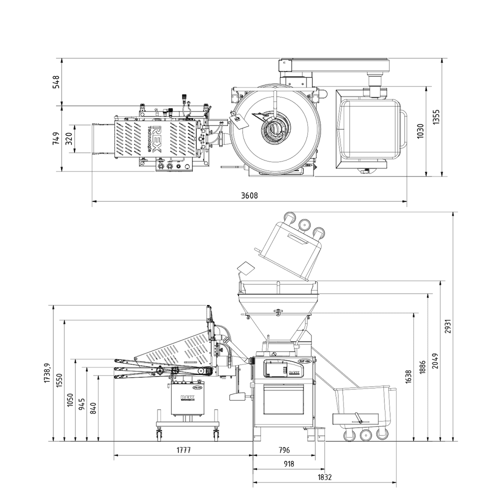 REX UFM300-6 Specifications - Professional Butcher Burger Meatball Equipment