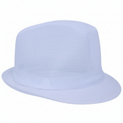 White Nylon Trilby Hat - Butcher Shop Food Hygiene Head Covering Hat