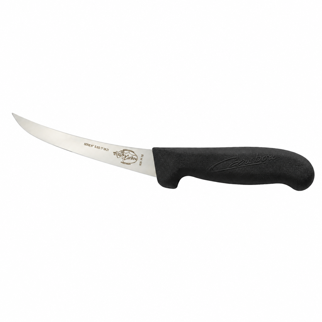 Refurbished Caribou Boning Knife Curved Blade 15cm - Professional Butcher Boning Knife