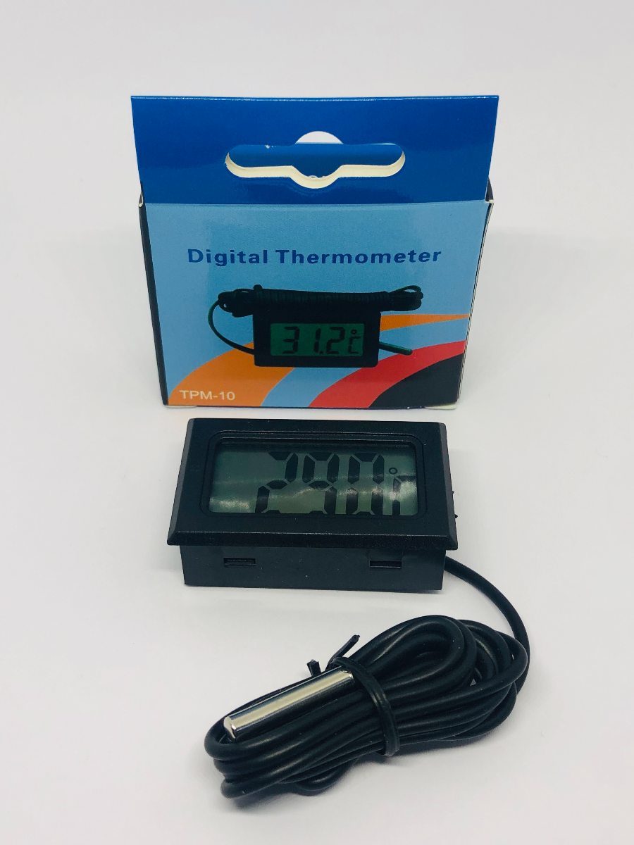 Digital Thermometer Probe View - Commercial Butcher Shop Meat Temperature Thermometer