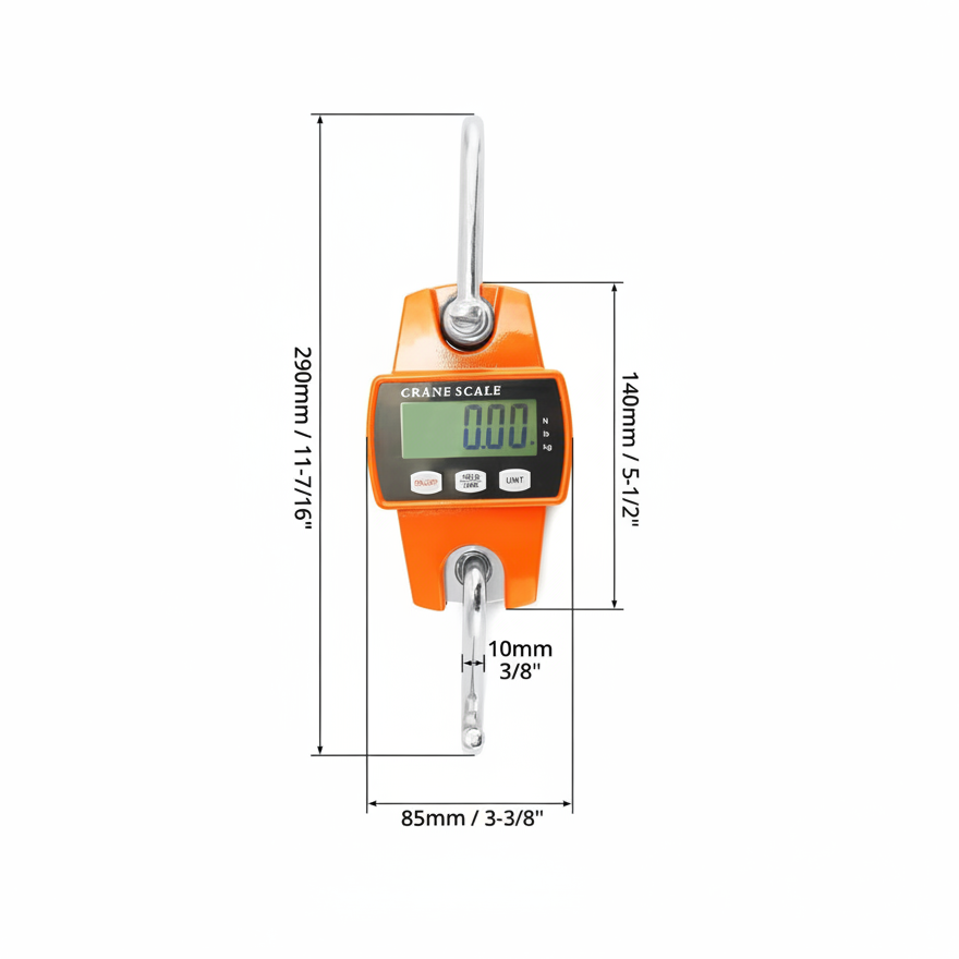 300kg hanging scale view 5 - butchers heavy duty meat scale