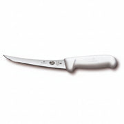 Victorinox 6 Inch Narrow Curved Flexible Boning Knife White Handle - Professional Butcher Boning Knife