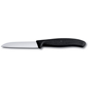 Victorinox 3 Inch Paring Knife Straight Blade Black - Professional Kitchen Paring Knife