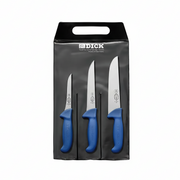 F Dick Set of 3 Butcher Knives - Professional German Steel Butcher Knife Set