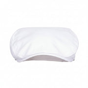 White Chefs Flat Cap Side View - Professional Food Hygiene Flat Cap
