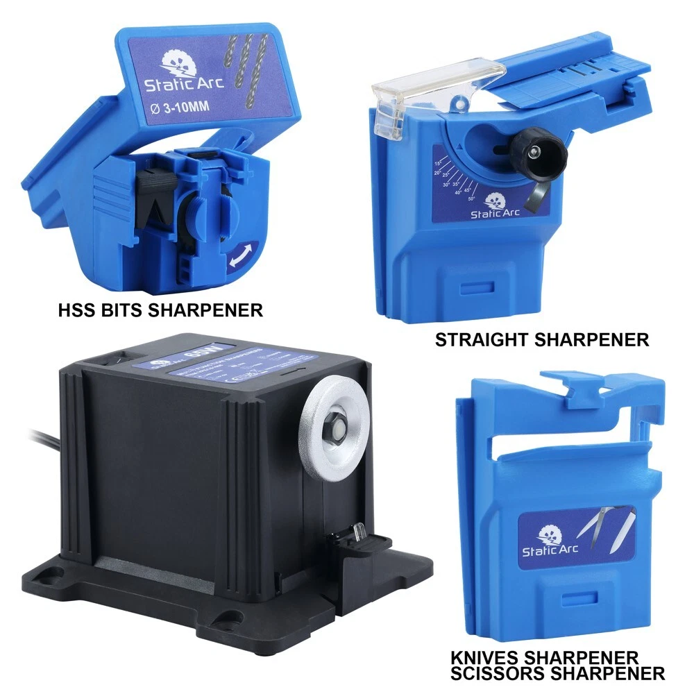 Electric Multi Function Sharpener Blue - Commercial Butcher Knife Sharpening Tool