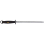 Fischer Round Steel Black - Professional Butcher Knife Honing Sharpening Steel