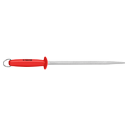 Fischer Round Steel Red - Professional Butcher Knife Honing Sharpening Steel