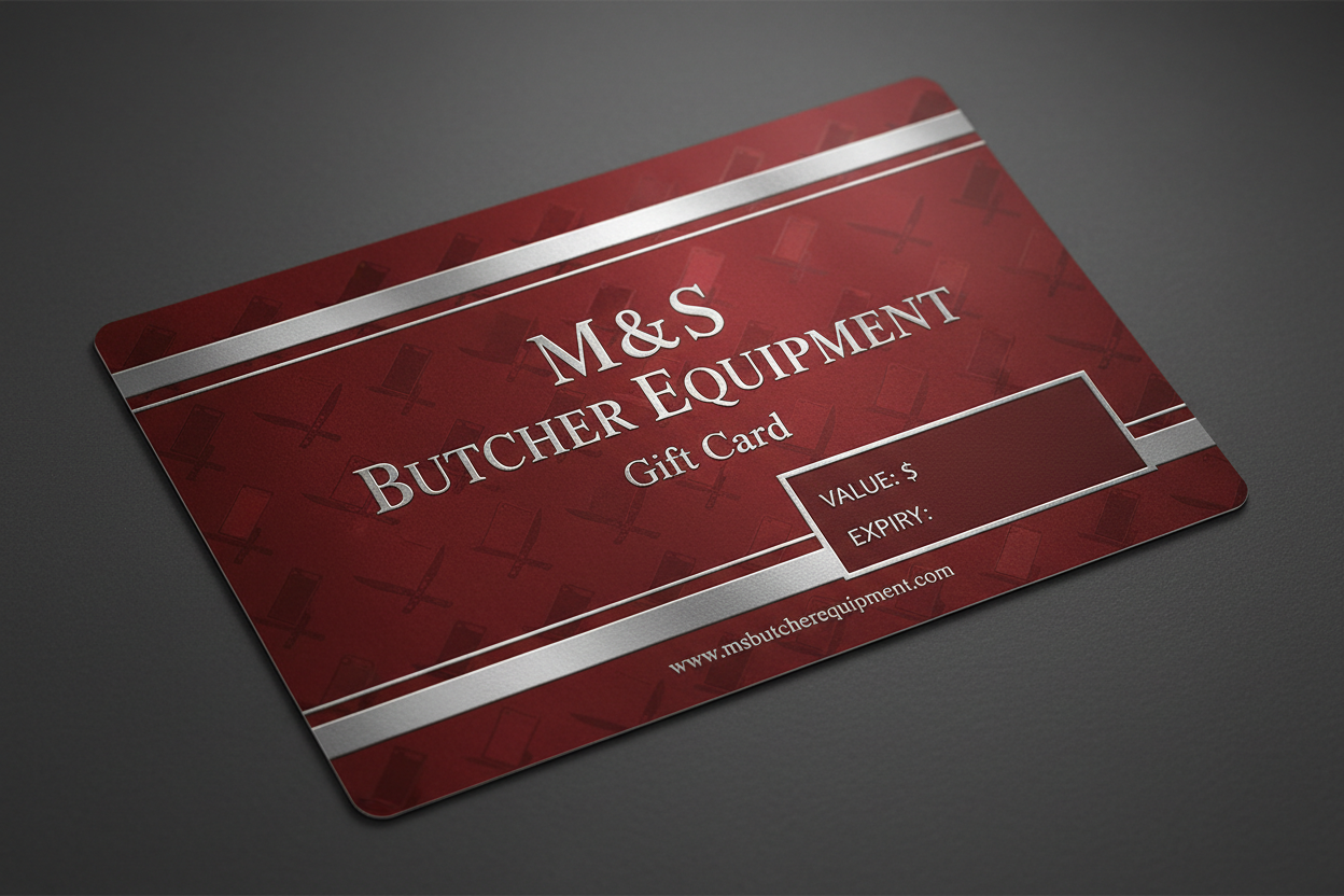 M&S Butcher Equipment online gift card - perfect present for butchers and chefs
