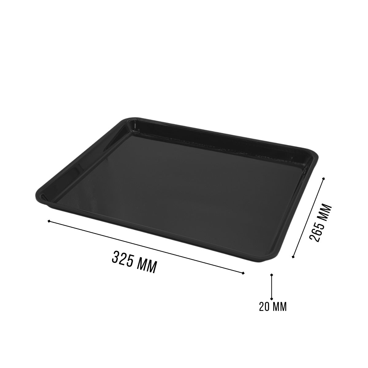 Black GN 1/2 tray view 5 - butchers display equipment