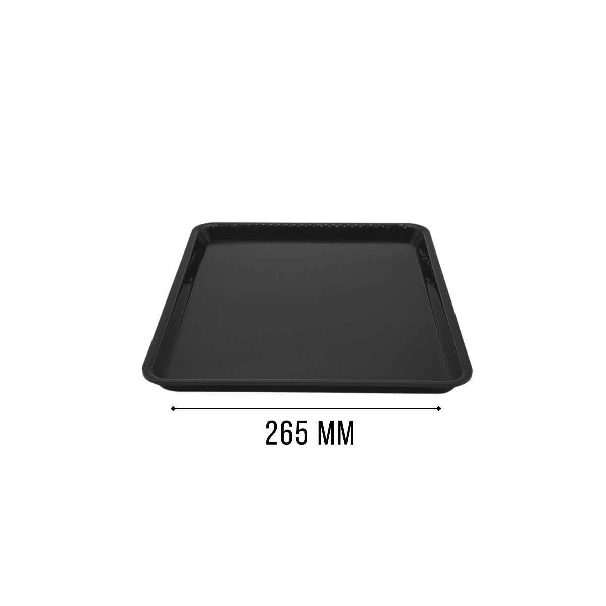 Black GN 1/2 tray view 4 - food-safe butchers counter tray
