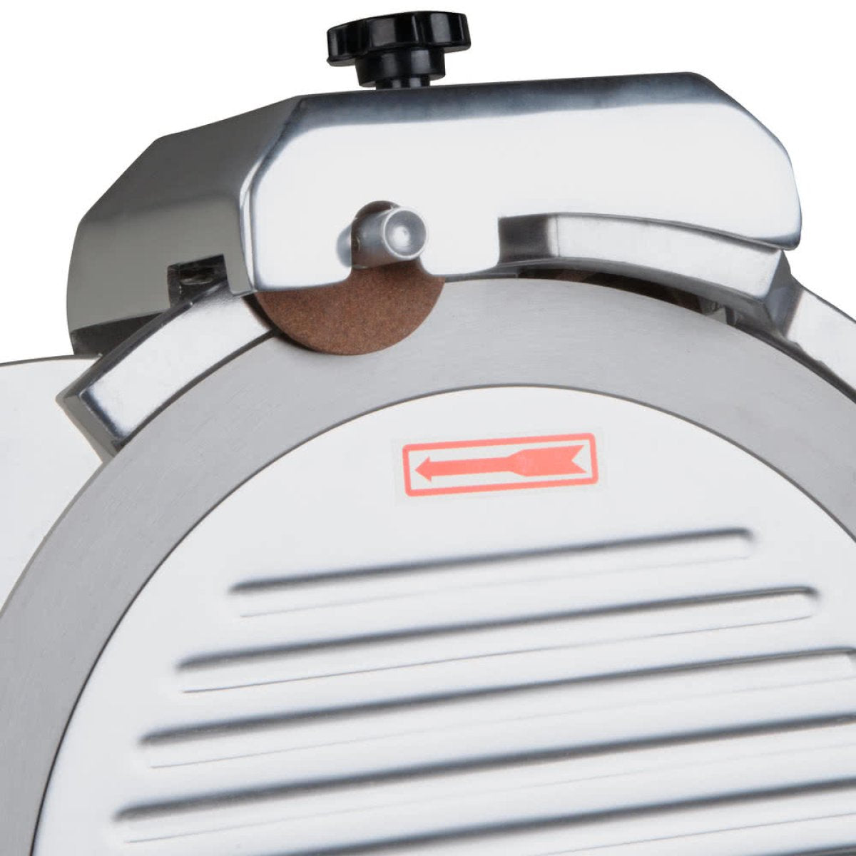 Italinox 12 Inch Meat Slicer Side View - Professional Commercial Butcher Meat Slicer