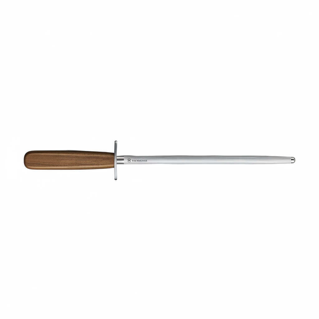 Victorinox Wood Honing Steel 23cm - Professional Butcher Knife Sharpening Steel