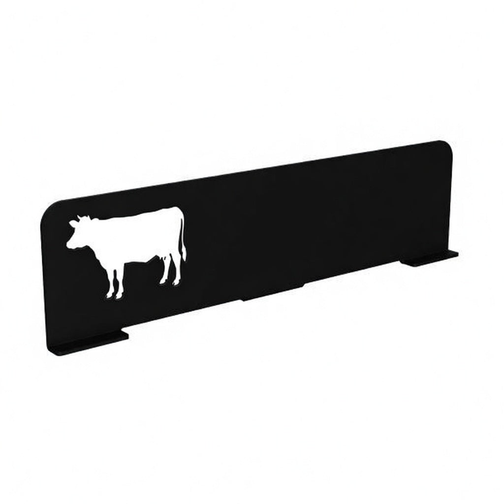Black Acrylic Cow Animal Divider - Butcher Shop Display Counter Decoration