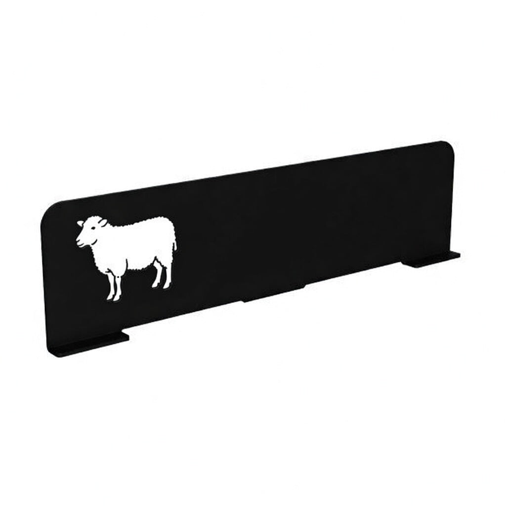 Black Acrylic Sheep Animal Divider - Butcher Shop Display Counter Decoration