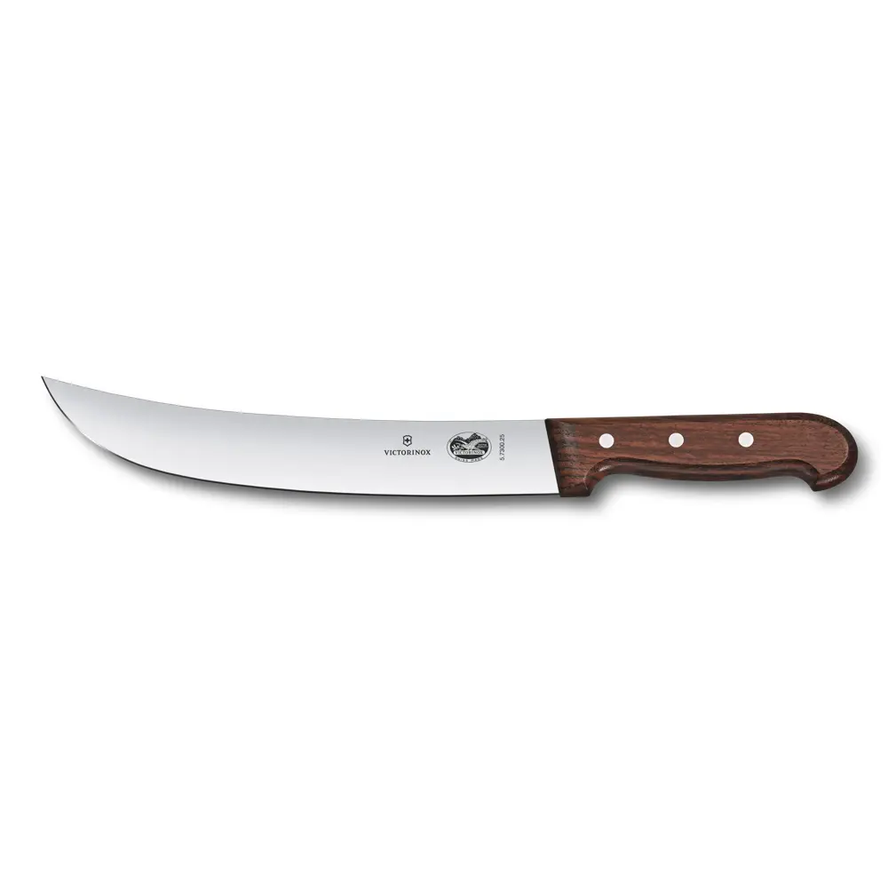 Victorinox Cimeter Knife Modified Maple Handle 25cm - Professional Butcher Cimeter Blade