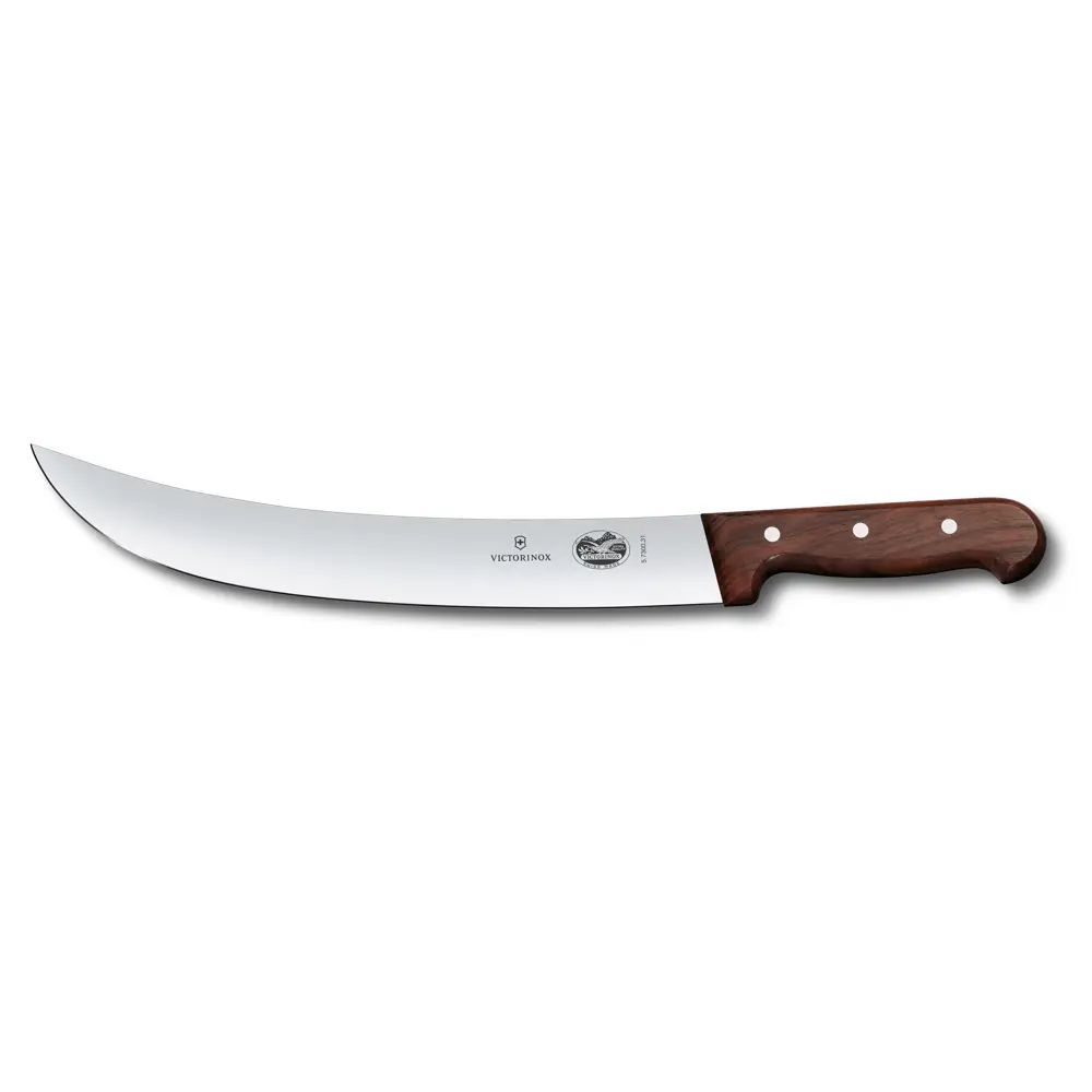 Victorinox Cimeter Knife Modified Maple Handle 31cm - Professional Butcher Cimeter Knife