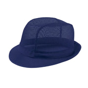 Navy polyester trilby hat - butchers shop food safe headwear