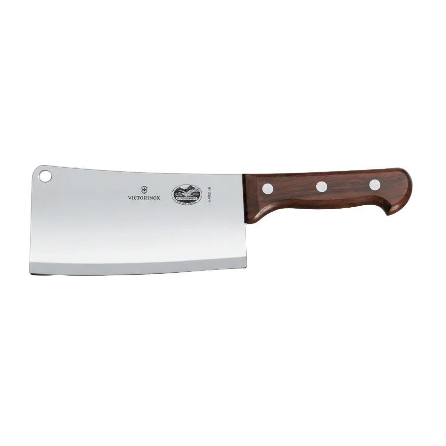 Victorinox Wood Kitchen Cleaver 18cm - Professional Butcher Heavy Duty Cleaver