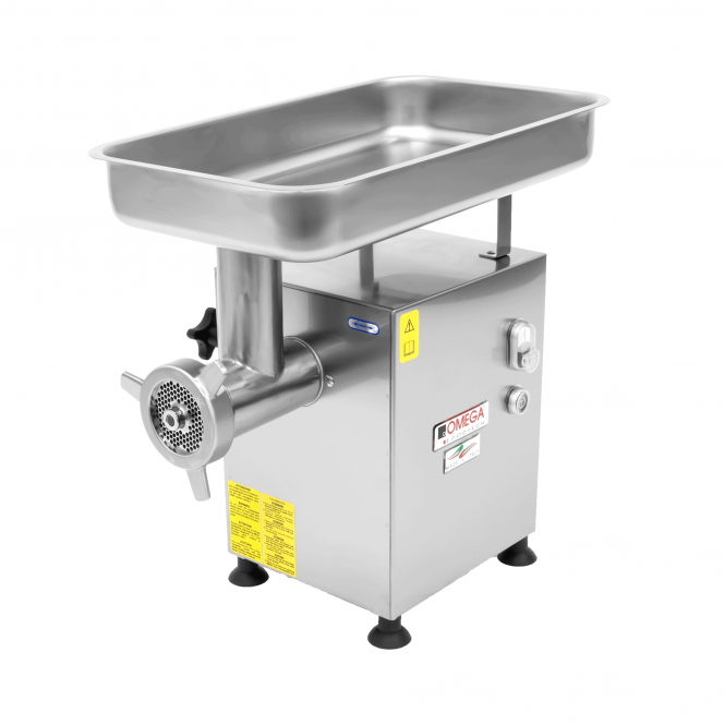 Omega AE32 Commercial Meat Mincer - Professional Electric Butcher Shop Meat Mincer
