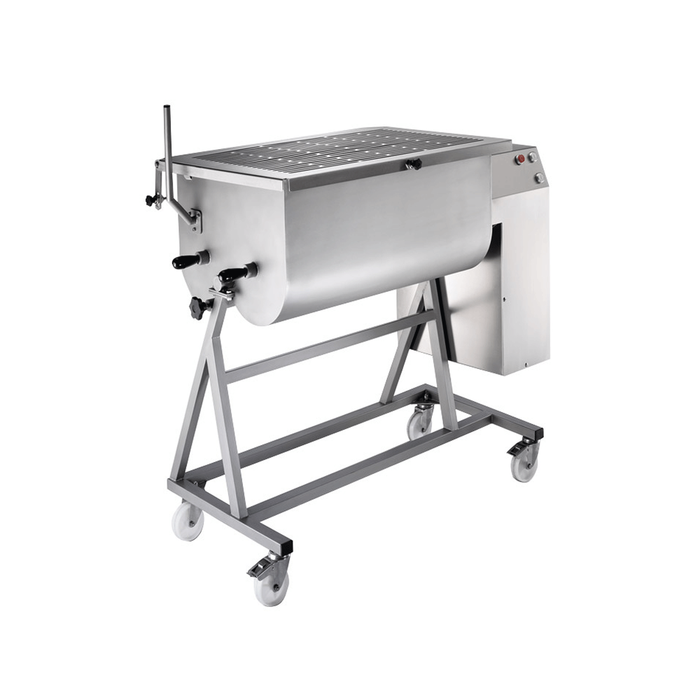 Omega MB120 Meat Mixer 120 Litre - Heavy Duty Commercial Stainless Steel Meat Mixing Machine Front View