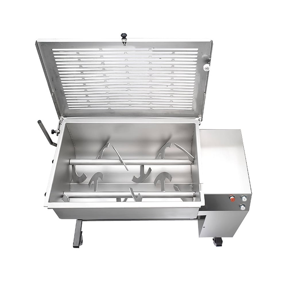 Omega MB90 Meat Mixer Side View - Professional 90L Commercial Butcher Mixing Equipment
