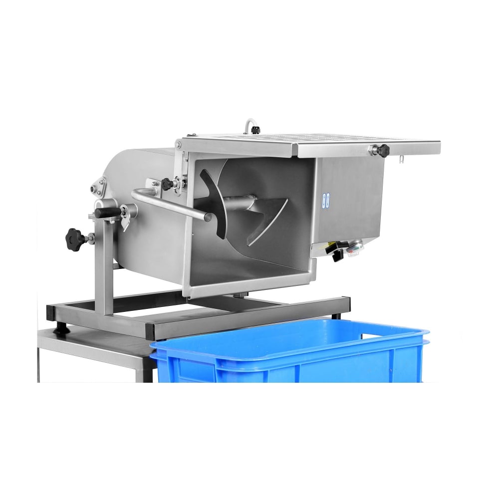 Omega MM30 Meat Mixer Side Profile - Professional 30L Commercial Butcher Mixing Equipment