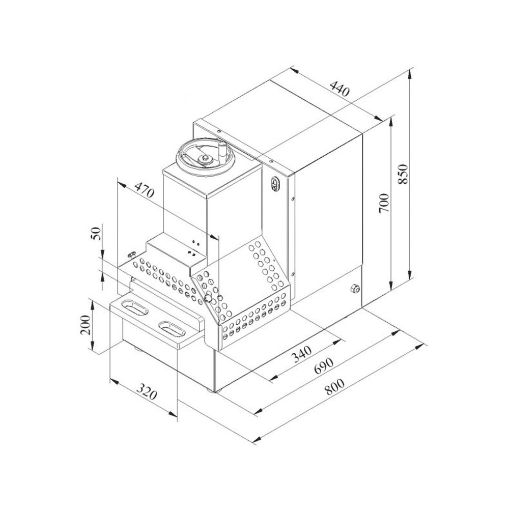KT Meat Press ALP Full Unit - Commercial Grade Schnitzel Press for Butchers and Delis