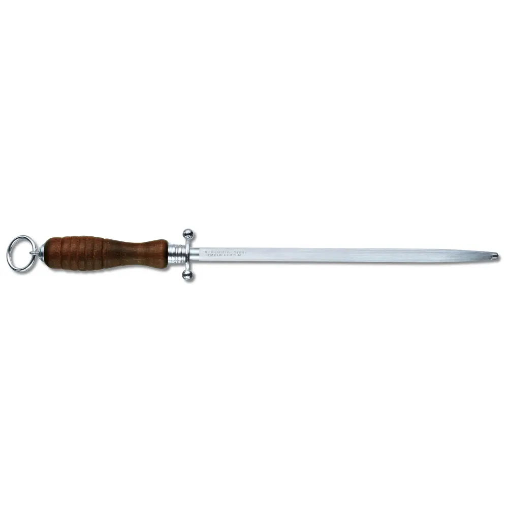 Victorinox Beech Wood Honing Steel - Professional Butcher Knife Sharpening Steel